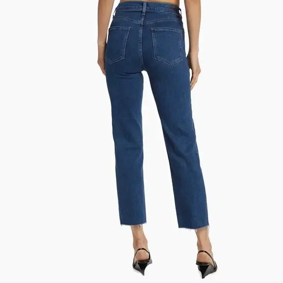 LE JEAN Amelia Pleated Straight Flare Leg Jeans Women sz. 24 (0) | MSRP $274 - Picture 5 of 10